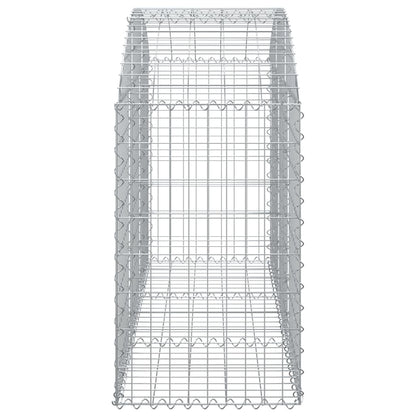 Cesto Gabbione ad Arco 150x50x80/100 cm Ferro Zincato - homemem39