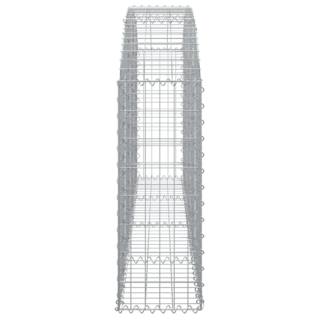 Cesto Gabbione ad Arco 200x30x80/100 cm Ferro Zincato - homemem39