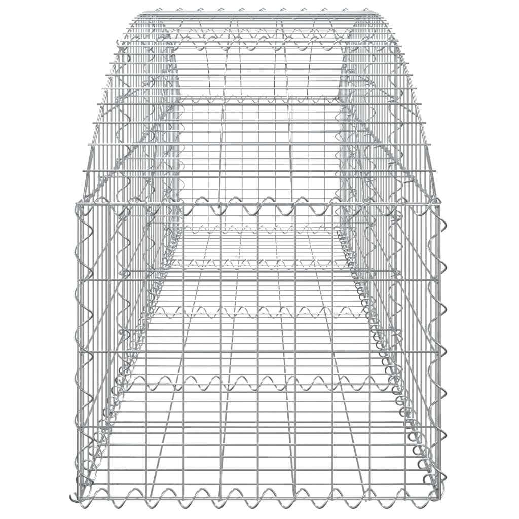 Cesto Gabbione ad Arco 200x50x40/60 cm Ferro Zincato - homemem39