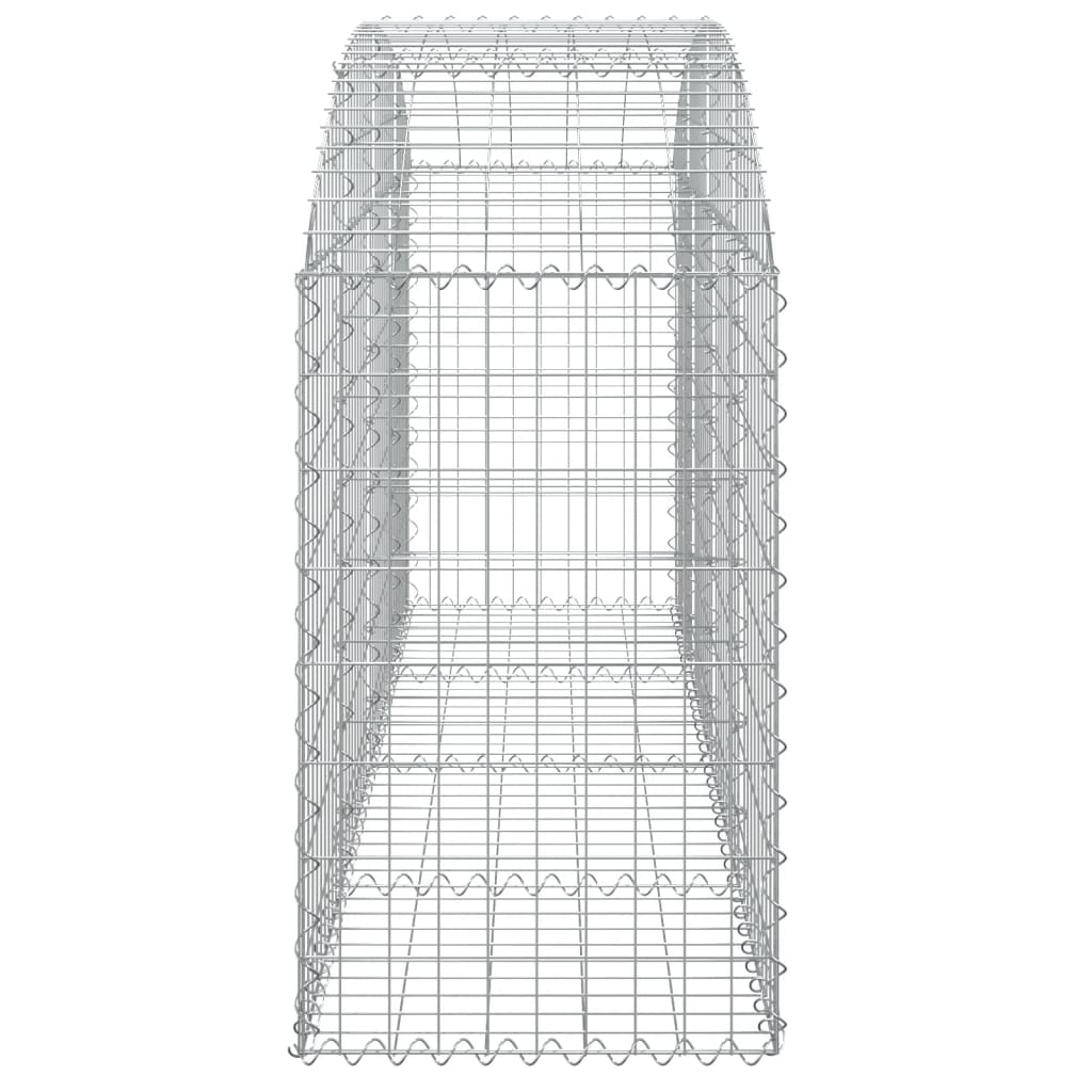 Cesto Gabbione ad Arco 200x50x80/100 cm Ferro Zincato - homemem39