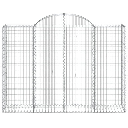 Cesto Gabbione ad Arco 200x50x140/160 cm Ferro Zincato - homemem39