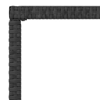 Set Mobili da Giardino 6 pz con Cuscini in Polyrattan Nero - homemem39