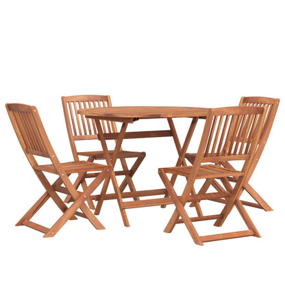 Set da Pranzo per Giardino 5 pz in Legno Massello di Acacia - homemem39