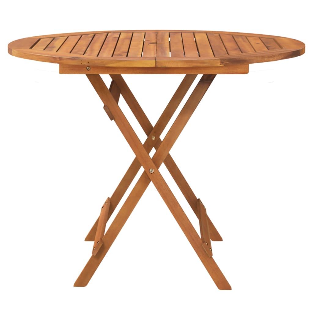 Set da Pranzo per Giardino 5 pz in Legno Massello di Acacia - homemem39