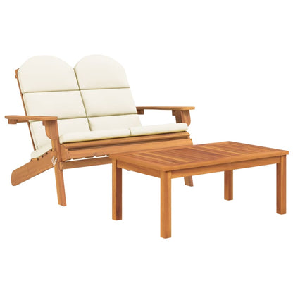 Set Salotto da Giardino Adirondack 3pz Legno Massello di Acacia - homemem39