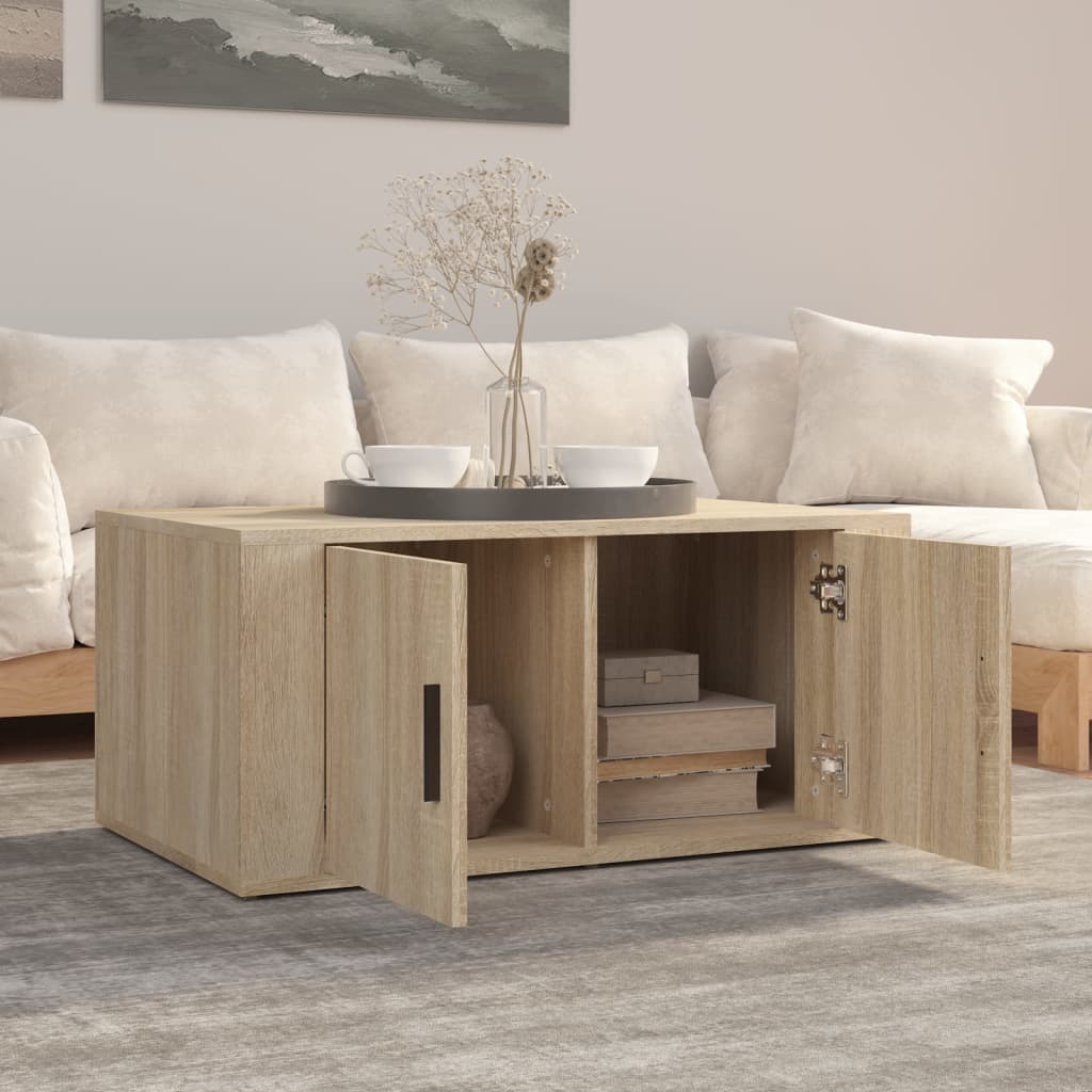 Tavolino da Salotto Rovere Sonoma 80x50x36 cm Legno Multistrato - homemem39