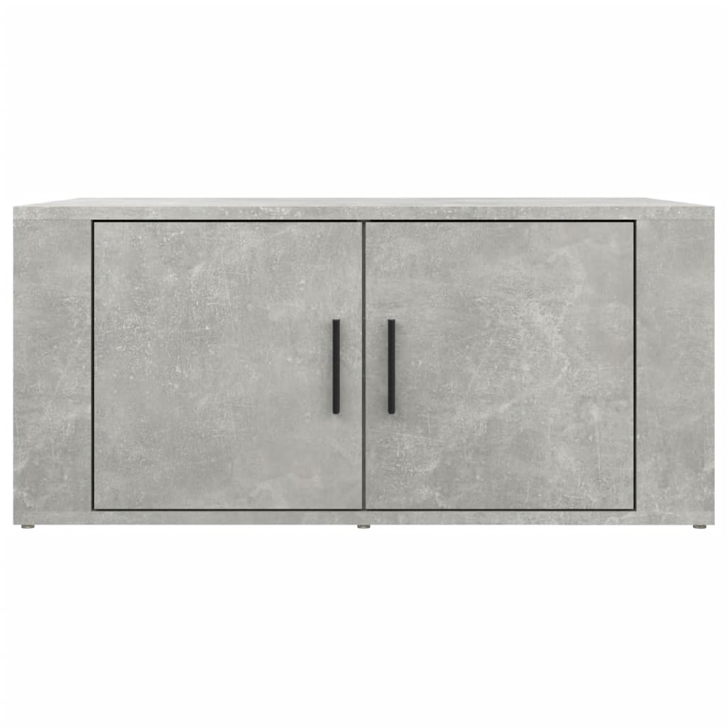 Tavolino Salotto Grigio Cemento 80x50x36 cm Legno Multistrato - homemem39