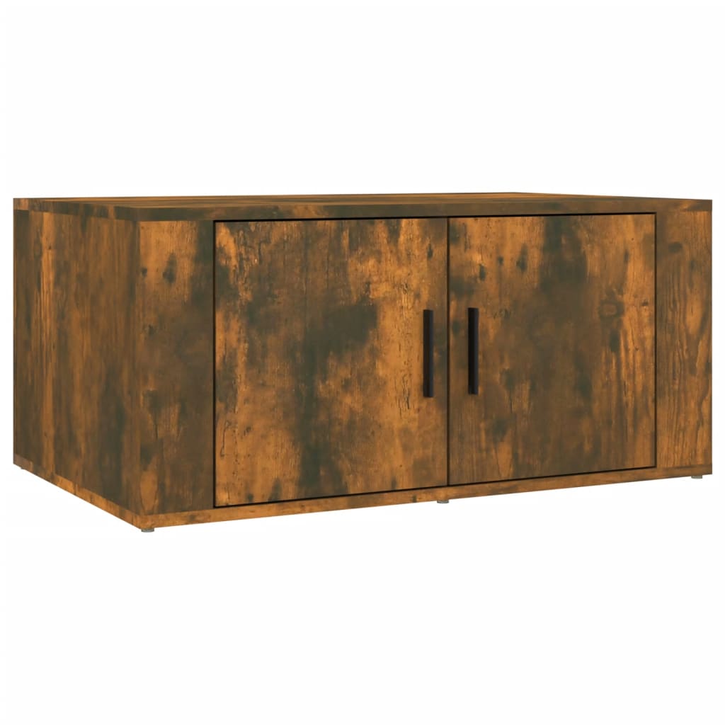 Tavolino da Salotto Rovere Fumo 80x50x36 cm Legno Multistrato - homemem39