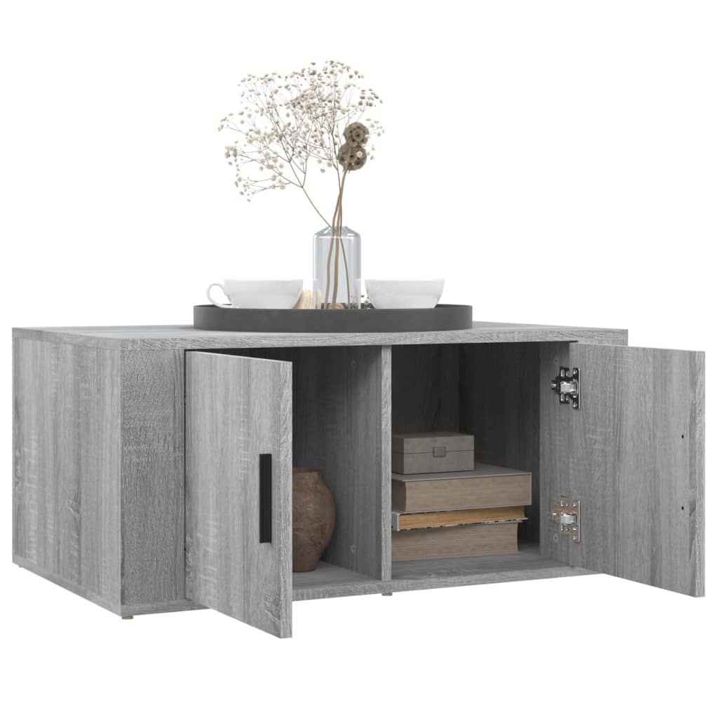 Tavolino da Salotto Grigio Sonoma 80x50x36 cm Legno Multistrato - homemem39