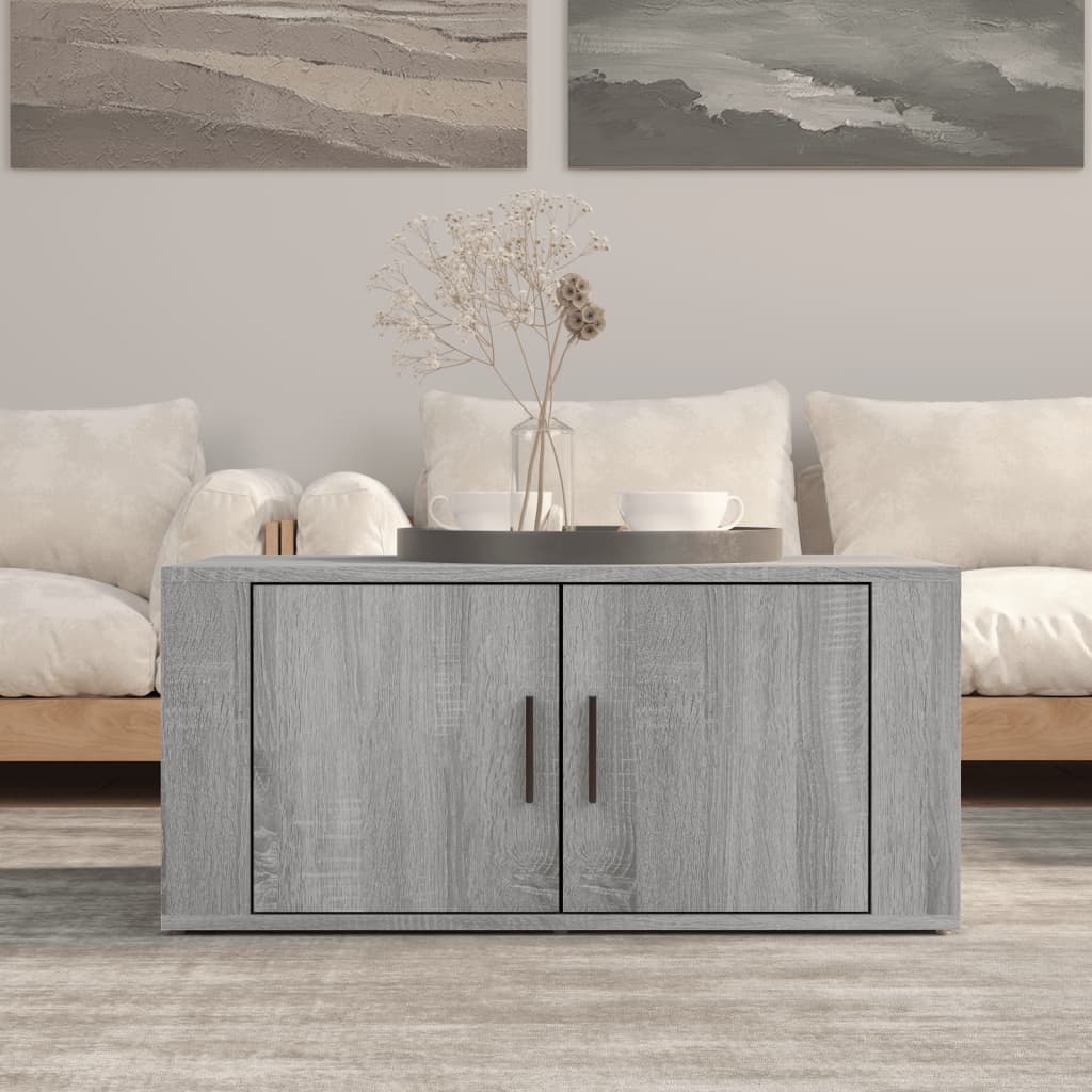 Tavolino da Salotto Grigio Sonoma 80x50x36 cm Legno Multistrato - homemem39