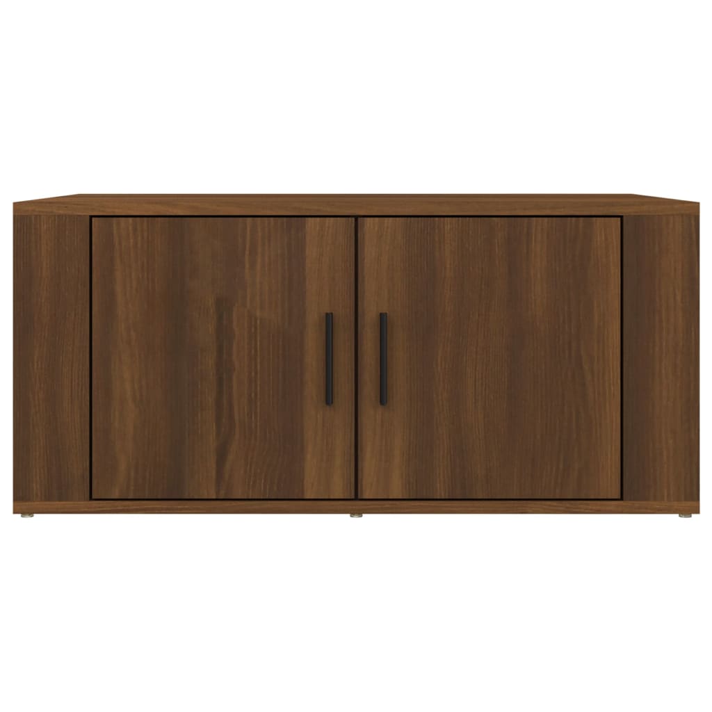 Tavolino da Salotto Rovere Marrone 80x50x36cm Legno Multistrato - homemem39