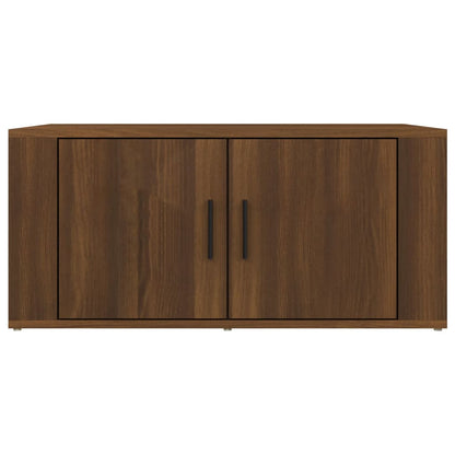 Tavolino da Salotto Rovere Marrone 80x50x36cm Legno Multistrato - homemem39