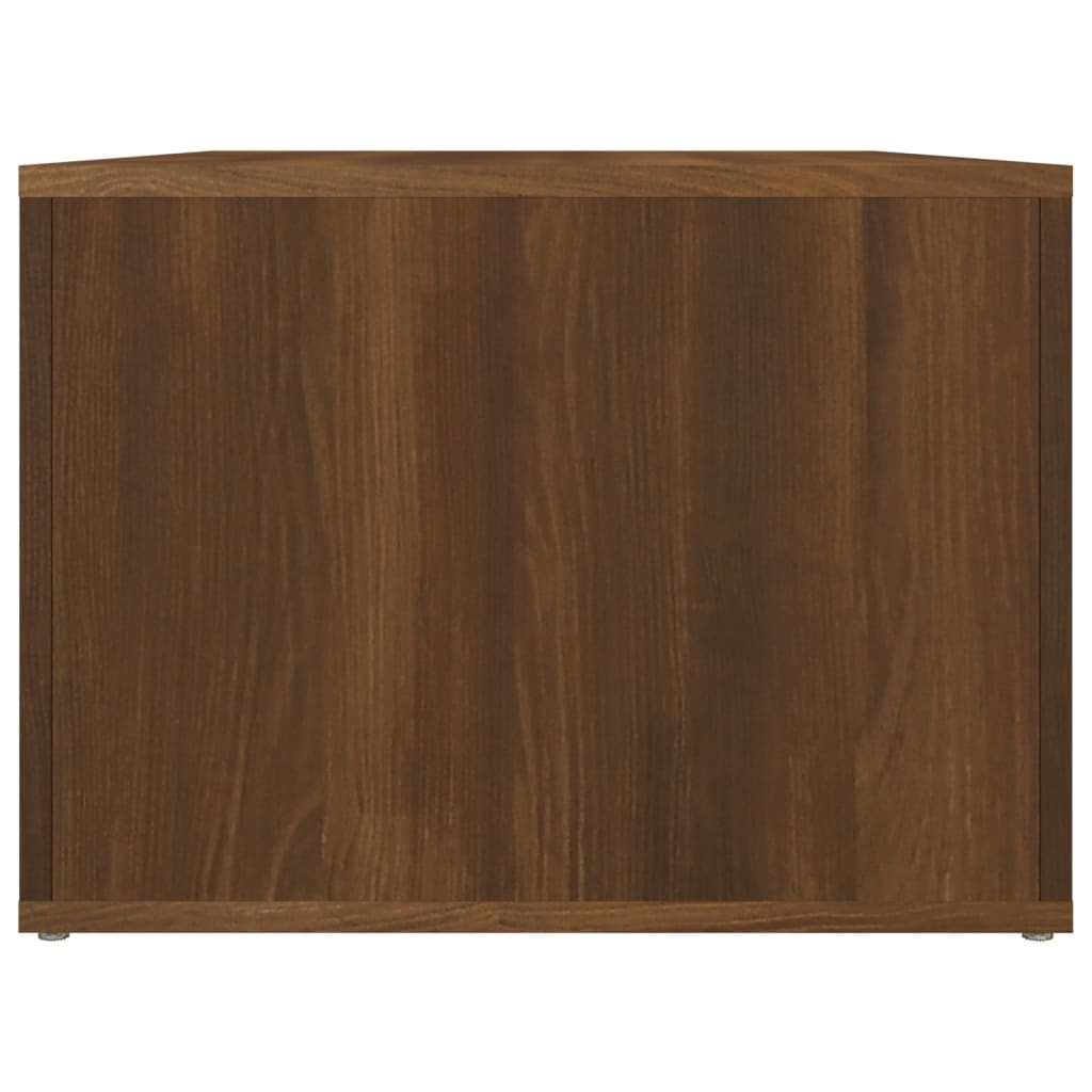 Tavolino da Salotto Rovere Marrone 80x50x36cm Legno Multistrato - homemem39