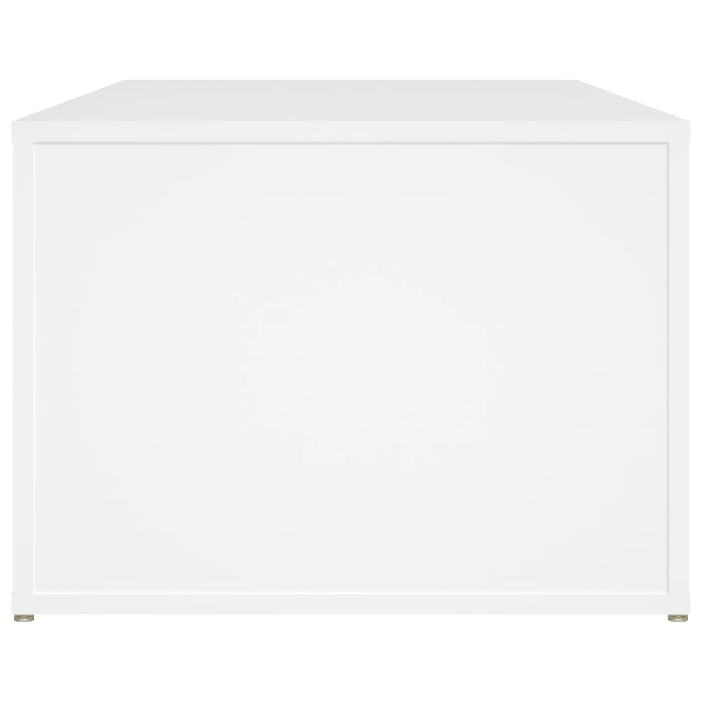 Tavolino da Salotto Bianco 100x50x36 cm in Legno Multistrato - homemem39