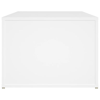 Tavolino da Salotto Bianco 100x50x36 cm in Legno Multistrato - homemem39