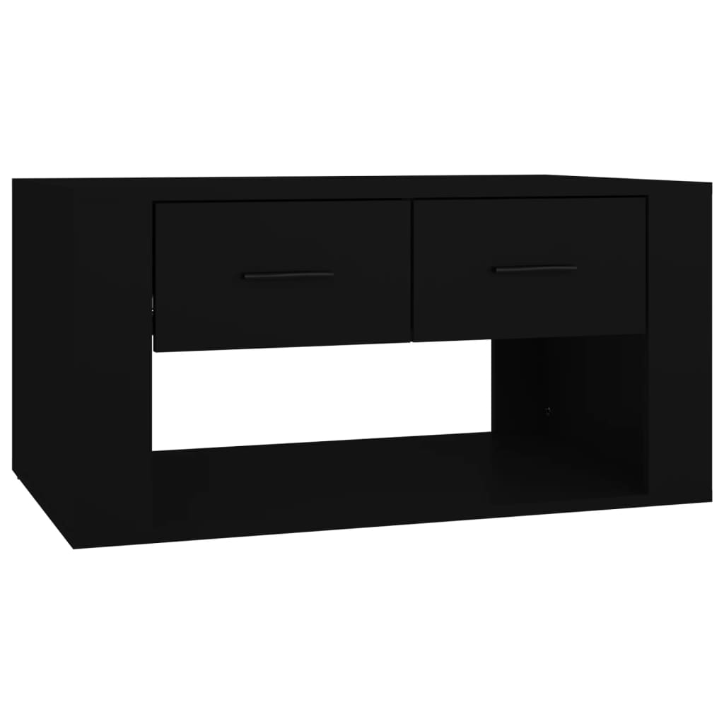 Tavolino da Salotto Nero 80x50x40 cm in Legno Multistrato - homemem39