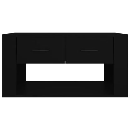 Tavolino da Salotto Nero 80x50x40 cm in Legno Multistrato - homemem39