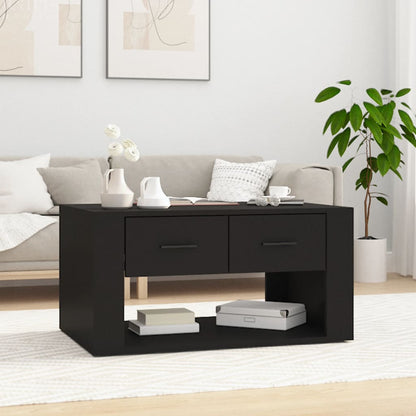 Tavolino da Salotto Nero 80x50x40 cm in Legno Multistrato - homemem39