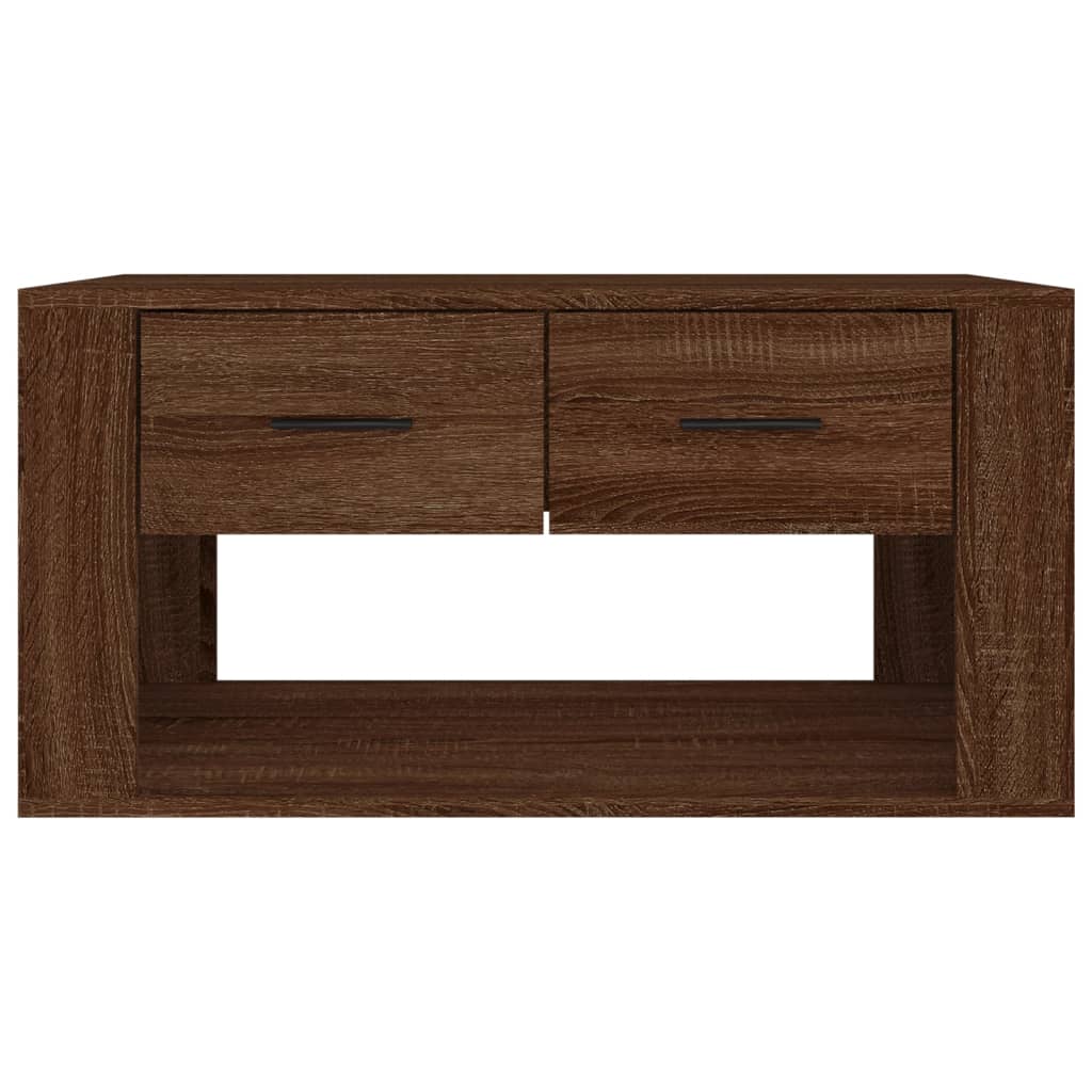 Tavolino Salotto Rovere Marrone 80x50x40 cm Legno Multistrato - homemem39