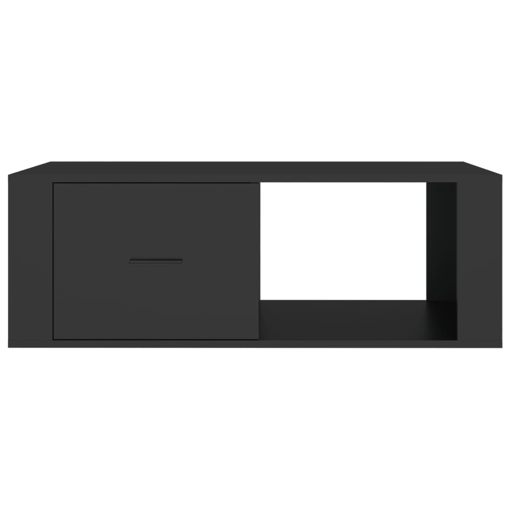 Tavolino da Salotto Nero 100x50,5x35 cm in Legno Multistrato - homemem39