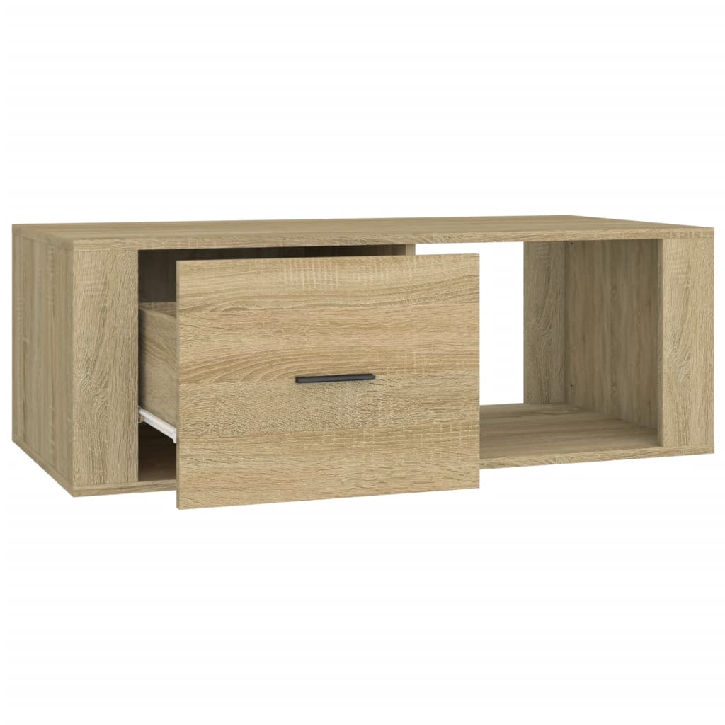 Tavolino Salotto Rovere Sonoma 100x50,5x35 cm Legno Multistrato - homemem39