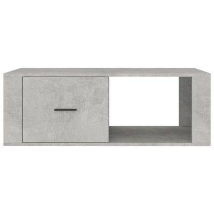 Tavolino Salotto Grigio Cemento 100x50,5x35cm Legno Multistrato - homemem39