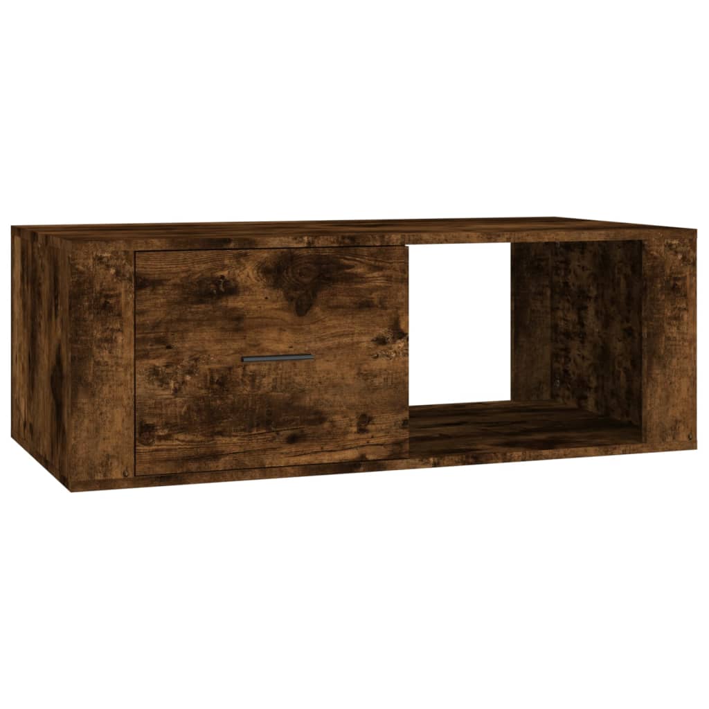 Tavolino da Salotto Rovere Fumo 100x50,5x35cm Legno Multistrato - homemem39