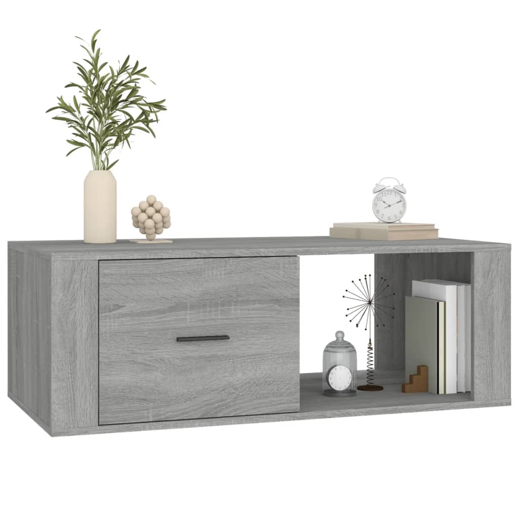 Tavolino Salotto Grigio Sonoma 100x50,5x35 cm Legno Multistrato - homemem39