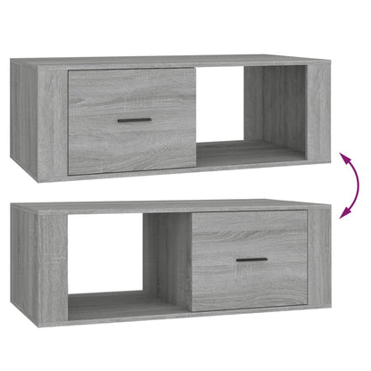 Tavolino Salotto Grigio Sonoma 100x50,5x35 cm Legno Multistrato - homemem39