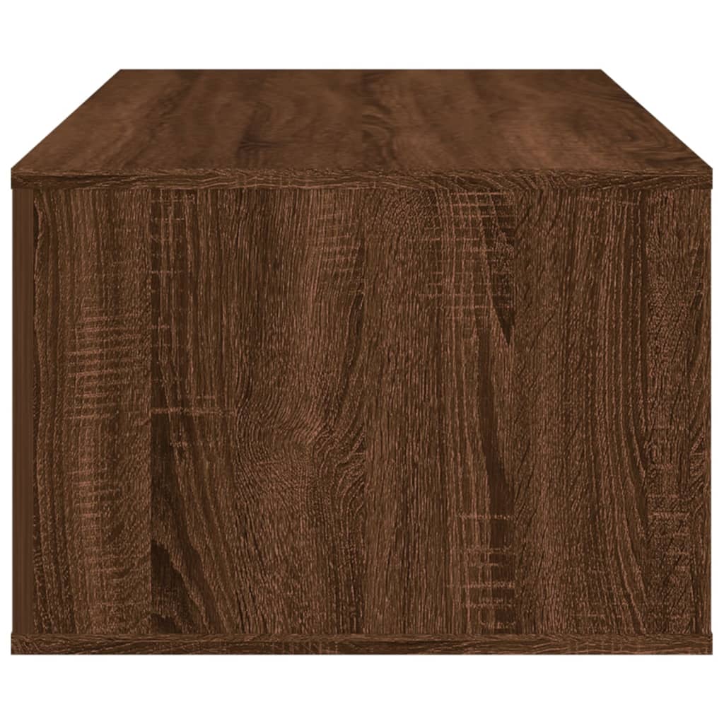 Tavolino Salotto Rovere Marrone 100x50,5x35cm Legno Multistrato - homemem39