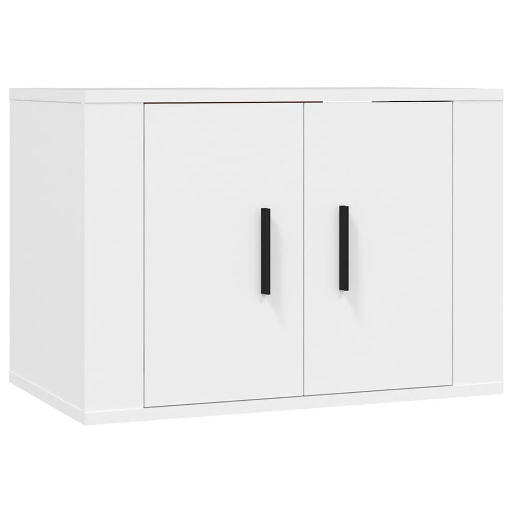 Mobile Porta TV a Parete Bianco 57x34,5x40 cm - homemem39