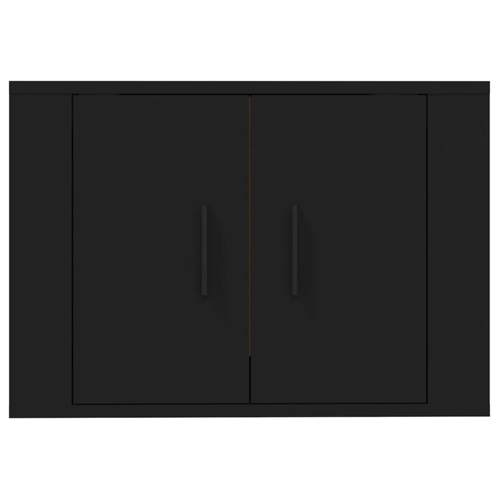 Mobile Porta TV a Parete Nero 57x34,5x40 cm - homemem39