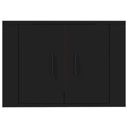 Mobile Porta TV a Parete Nero 57x34,5x40 cm - homemem39