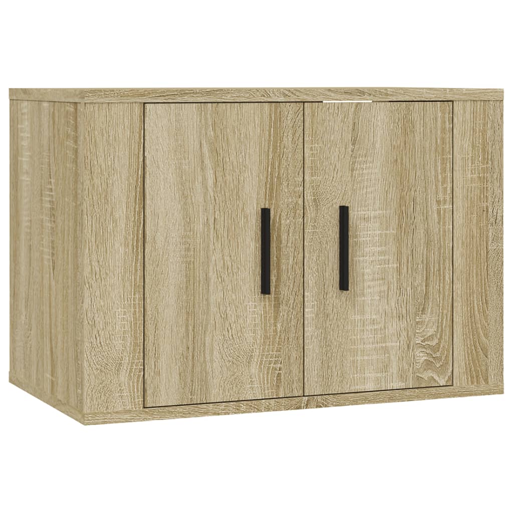 Mobile Porta TV a Parete Rovere Sonoma 57x34,5x40 cm - homemem39