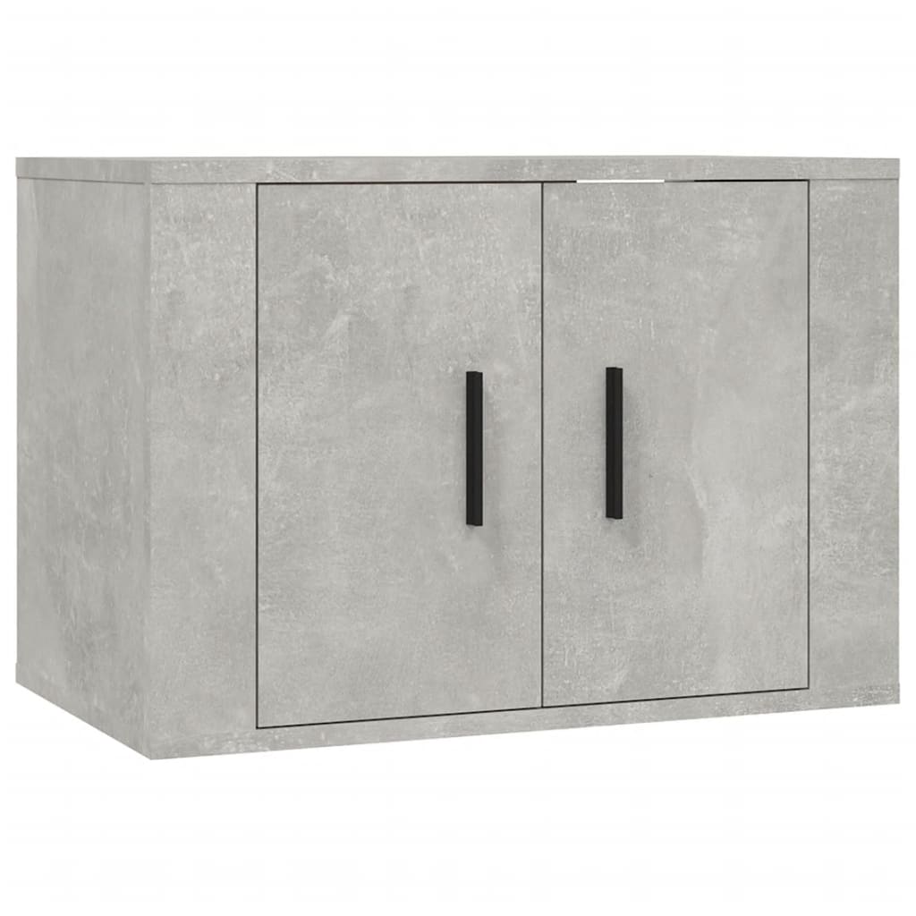 Mobile Porta TV a Parete Grigio Cemento 57x34,5x40 cm - homemem39