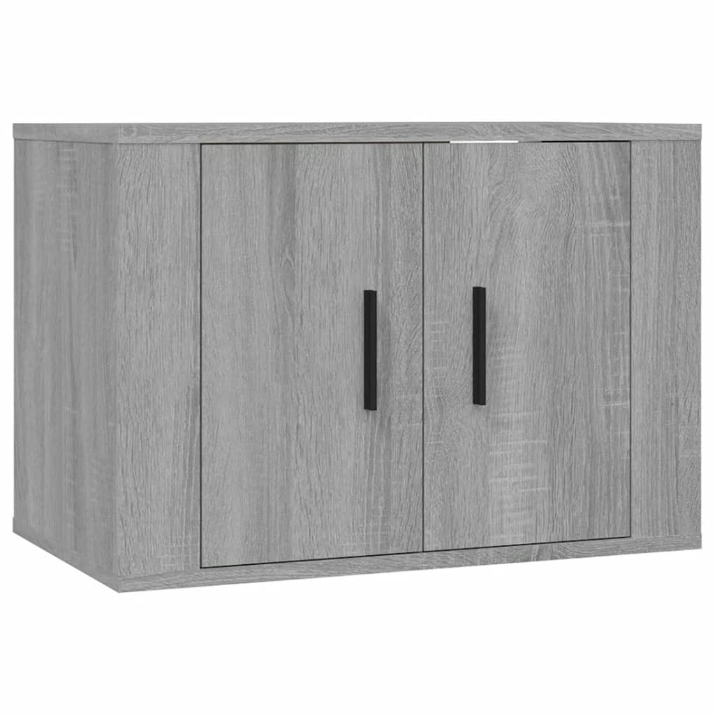 Mobile Porta TV a Parete Grigio Sonoma 57x34,5x40 cm - homemem39