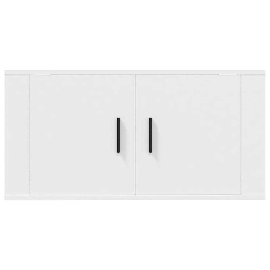 Mobile Porta TV a Parete Bianco 80x34,5x40 cm - homemem39