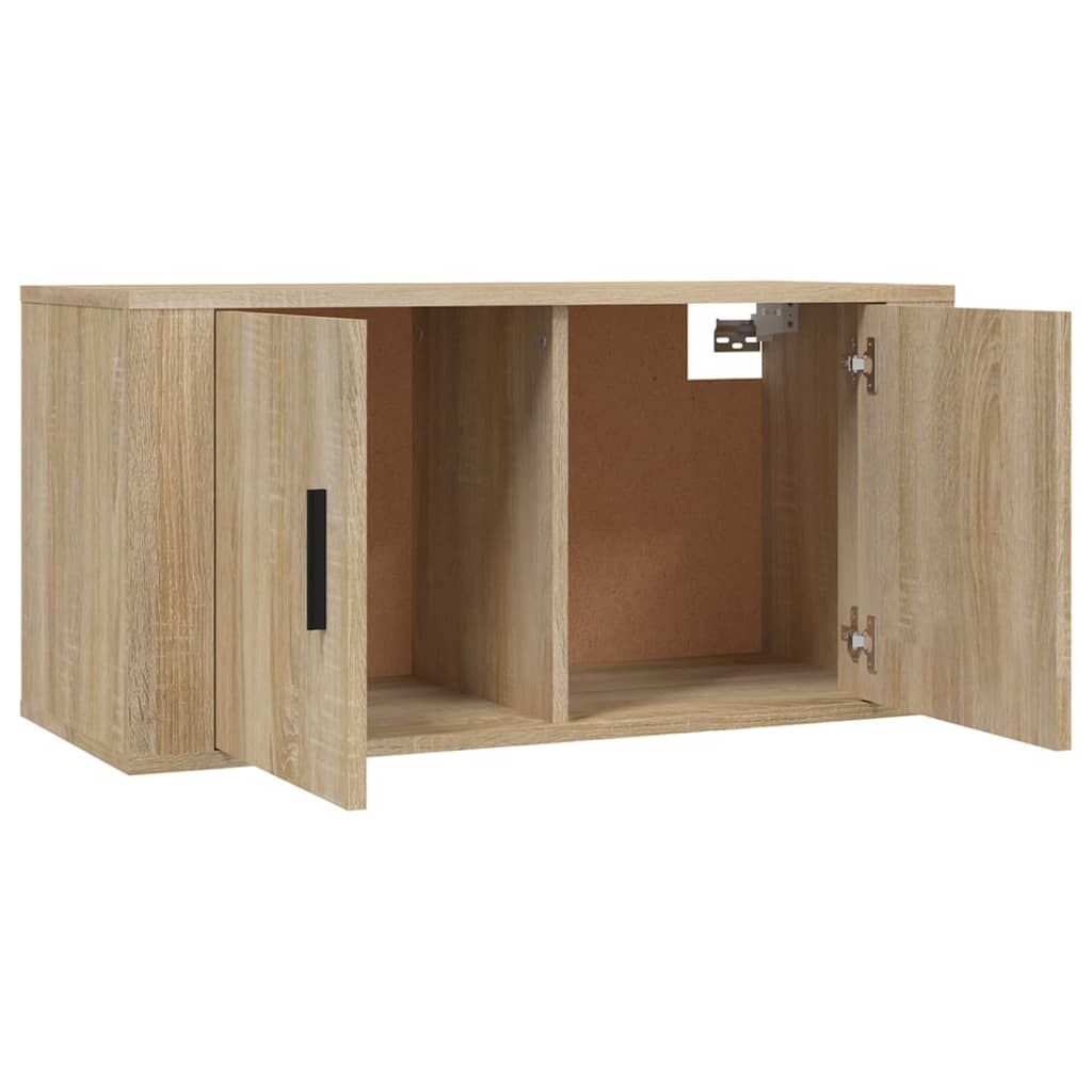 Mobile Porta TV a Parete rovere sonoma 80x34,5x40 cm - homemem39