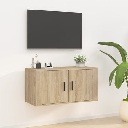 Mobile Porta TV a Parete rovere sonoma 80x34,5x40 cm - homemem39