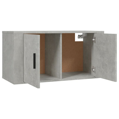 Mobile Porta TV a Parete Grigio cemento 80x34,5x40 cm - homemem39