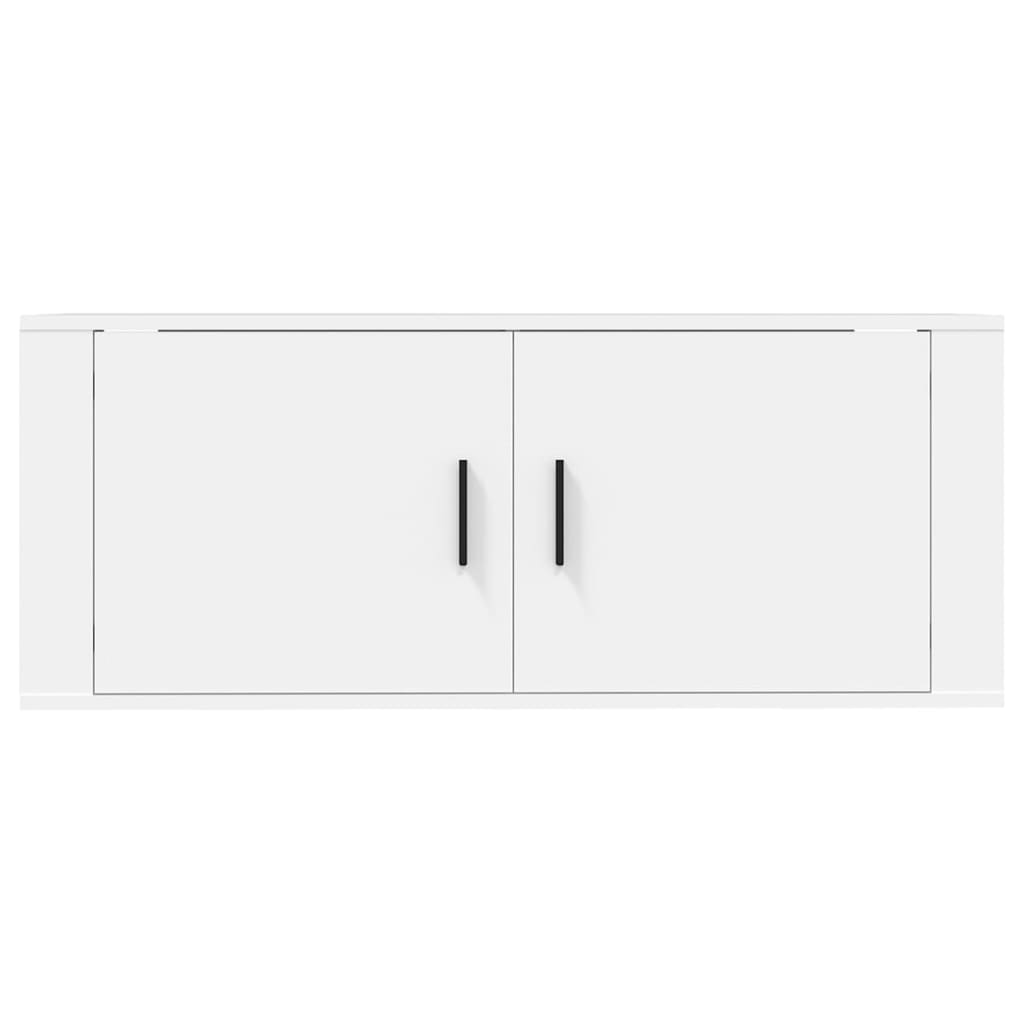 Mobile Porta TV a Parete Bianco 100x34,5x40 cm - homemem39