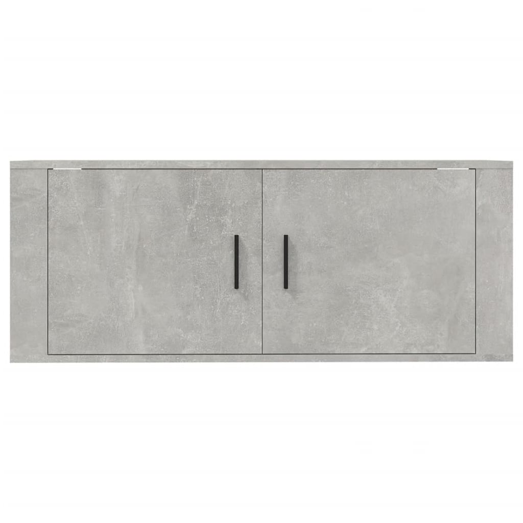 Mobile Porta TV a Parete Grigio cemento 100x34,5x40 cm - homemem39