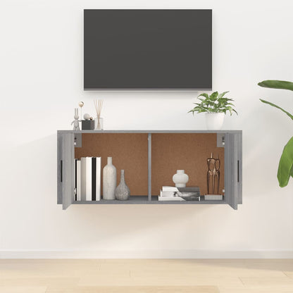 Mobile Porta TV a Parete grigio sonoma 100x34,5x40 cm - homemem39