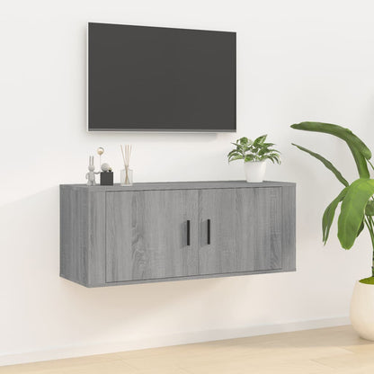 Mobile Porta TV a Parete grigio sonoma 100x34,5x40 cm - homemem39