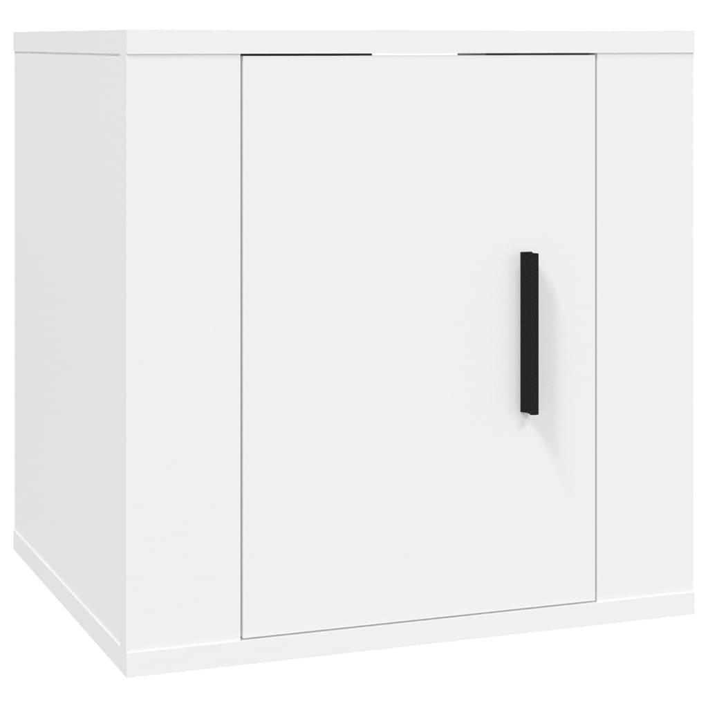 Mobile Porta TV a Parete Bianco 40x34,5x40 cm - homemem39