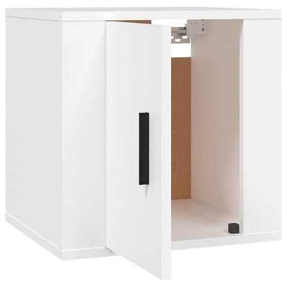 Mobile Porta TV a Parete Bianco 40x34,5x40 cm - homemem39