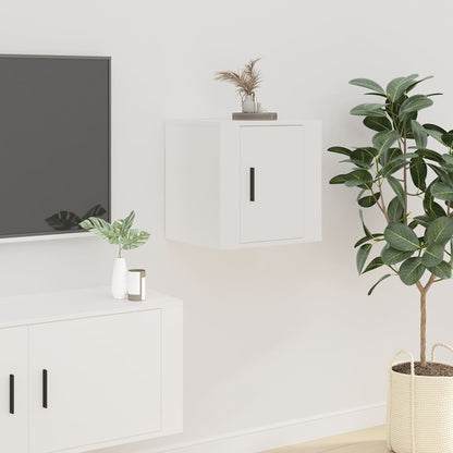 Mobili Porta TV a Parete 2 pz Bianco 40x34,5x40 cm - homemem39