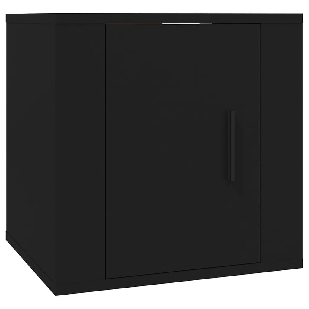 Mobili Porta TV a Parete 2 pz Nero 40x34,5x40 cm - homemem39