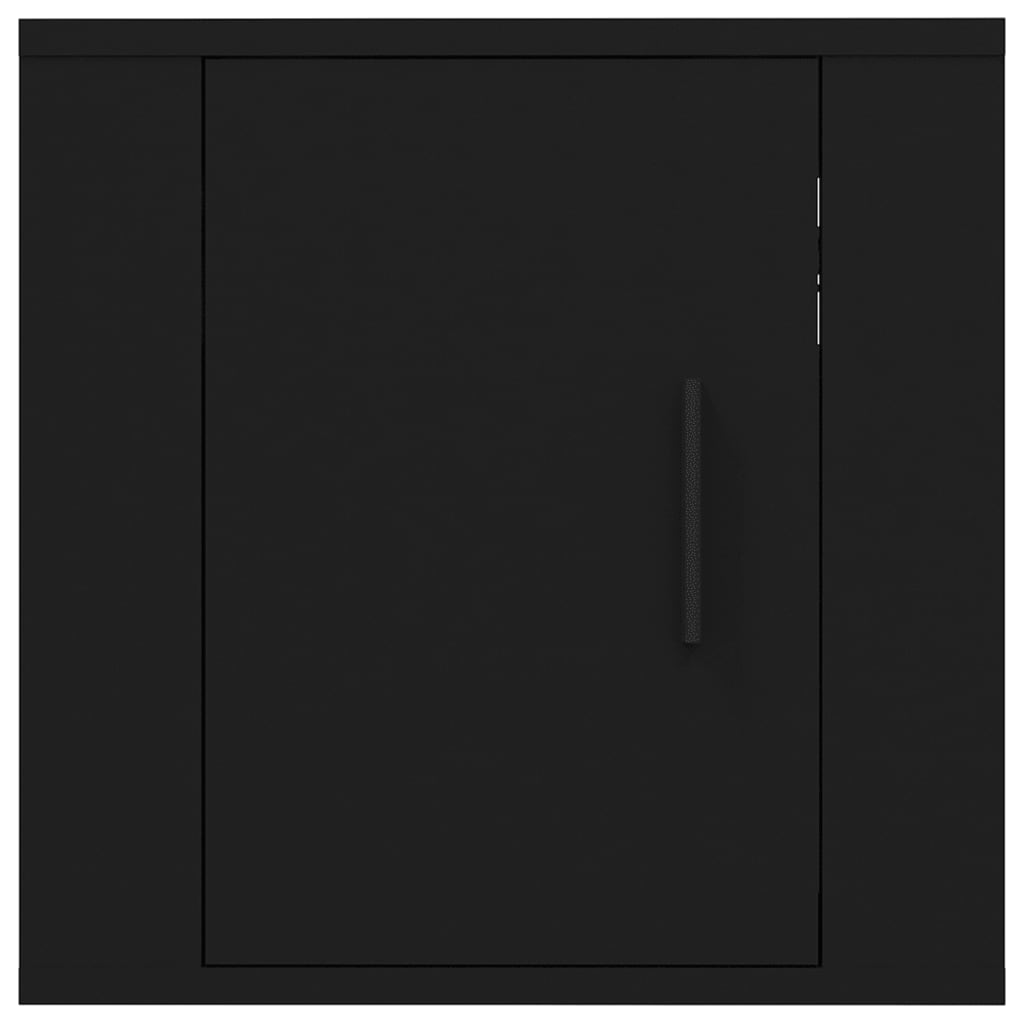 Mobili Porta TV a Parete 2 pz Nero 40x34,5x40 cm - homemem39