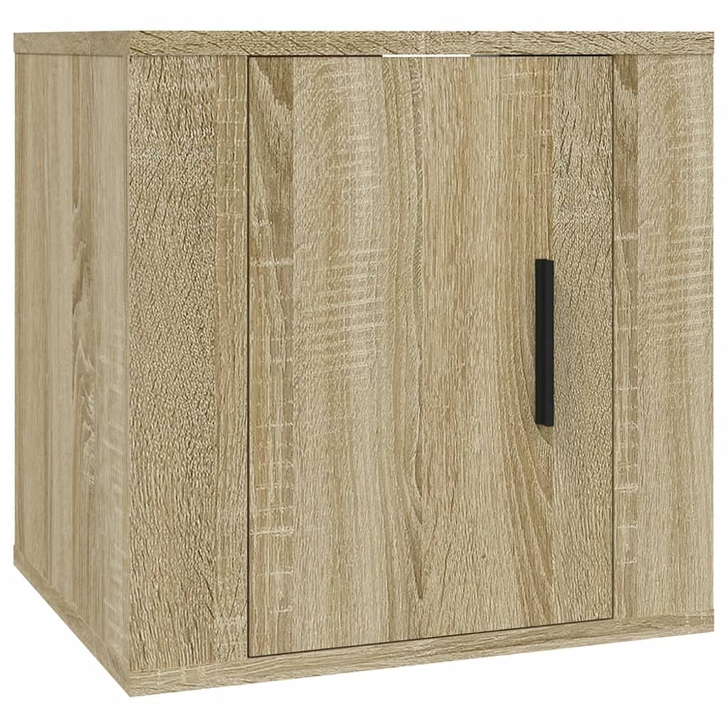 Mobile Porta TV a Parete Rovere Sonoma 40x34,5x40 cm - homemem39